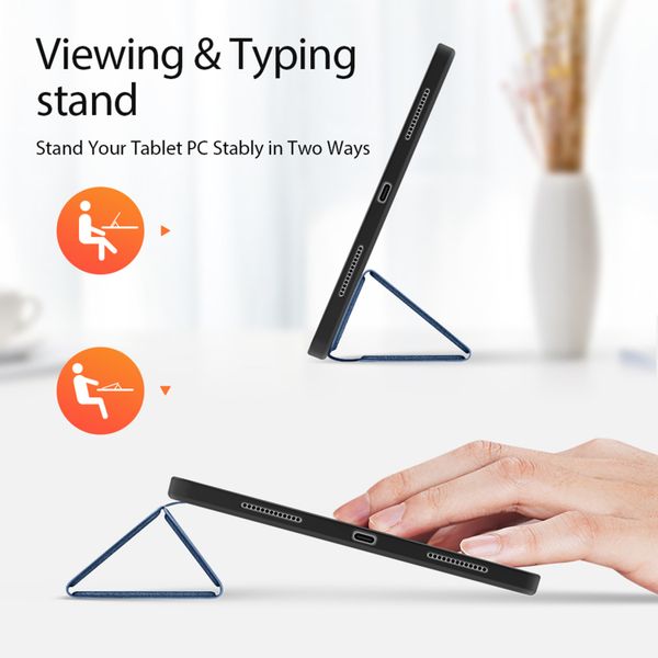 Dux Ducis Coque tablette Domo Apple iPad Air 11 pouces (2025) M3 / (2024) M2 / Air 5 (2022) / Air 4 (2020) - Bleu foncé