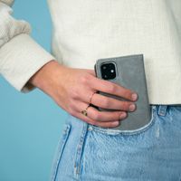 imoshion Étui de télephone portefeuille de luxe Xiaomi Redmi Note 9T (5G) - Gris