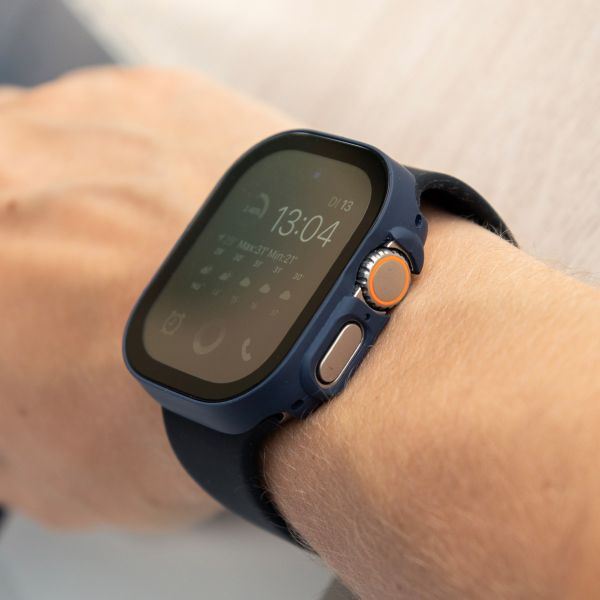 imoshion Coque rigide à couverture complète Apple Watch Ultra / Ultra 2 / Ultra 3 - 49 mm - Bleu foncé