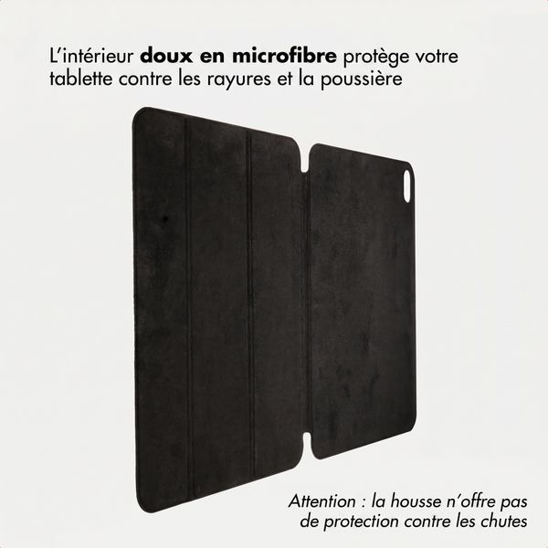 Accezz Coque tablette trifold en cuir Apple iPad 11 (2025) 11 pouces A16 / iPad 10 (2022) 10.9 pouces - Noir
