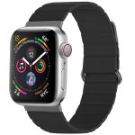 imoshion Bracelet en cuir magnétique Apple Watch Series 1-9 / SE - 38/40/41 mm / Series 10 - 42 mm - Noir