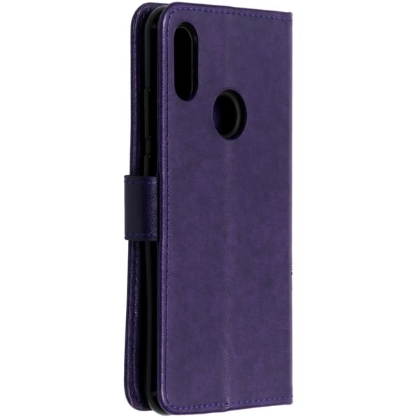 Etui de téléphone Fleurs de Trèfle Huawei Y6 (2019) - Violet