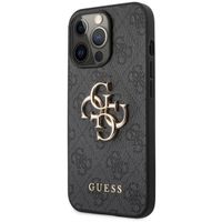 Guess Coque 4G Metal Logo Backcover Apple iPhone 13 Pro Max - Gris