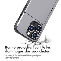 imoshion Coque arrière avec porte-cartes Apple iPhone 15 Pro - Gris