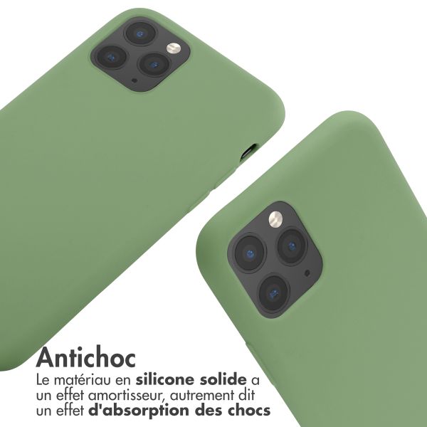 imoshion Coque en silicone avec cordon Apple iPhone 11 Pro - Vert
