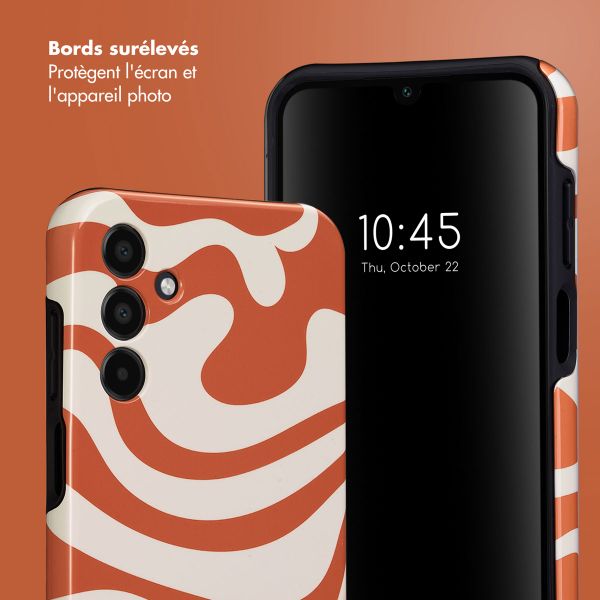 Selencia Coque arrière Vivid Tough Samsung Galaxy A15 (5G/4G) - Dream Swirl Orange