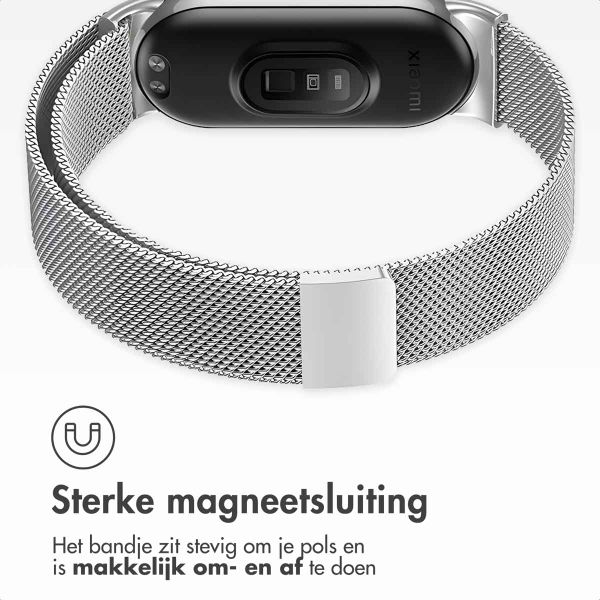 imoshion Bracelet magnétique milanais Xiaomi Smart Band 8 / 9 - Argent