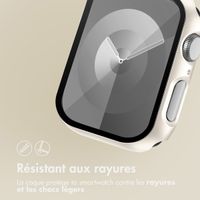 imoshion Coque rigide à couverture complète pour Apple Watch Series 7 / 8 / 9 - 45 mm - Starlight