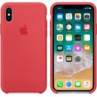 Apple Coque en silicone Apple iPhone X - Red Raspberry