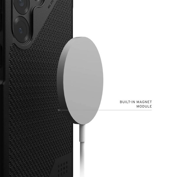 UAG Coque Metropolis LT MagSafe Samsung Galaxy S25 Plus - Kevlar Black