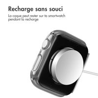 imoshion Coque rigide brillante à couverture complète pour Apple Watch Series 7 / 8 / 9 - 45 mm - Argent