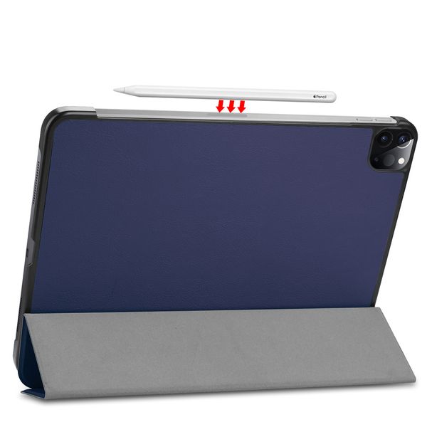 imoshion Coque tablette Trifold iPad Pro 11 (2018/2020/2021/2022) - Bleu foncé