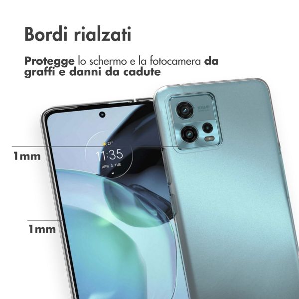 Accezz Coque Clear Motorola Moto G72 - Transparent