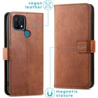 imoshion Étui de télephone portefeuille de luxe Oppo A15 - Marron