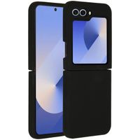 Accezz Coque Liquid Silicone Samsung Galaxy Z Flip 6 - Noir