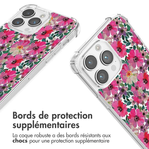 imoshion Coque Design avec cordon iPhone 14 Pro Max - Flower Water