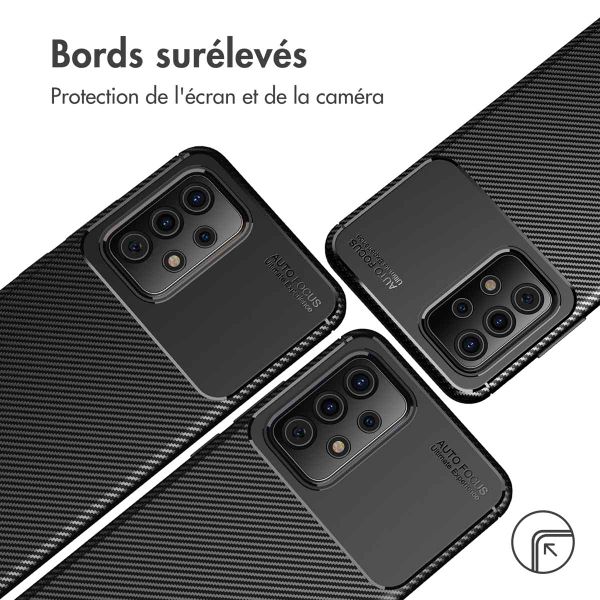 imoshion Coque silicone Carbon Samsung Galaxy A52(s) (5G/4G) - Noir