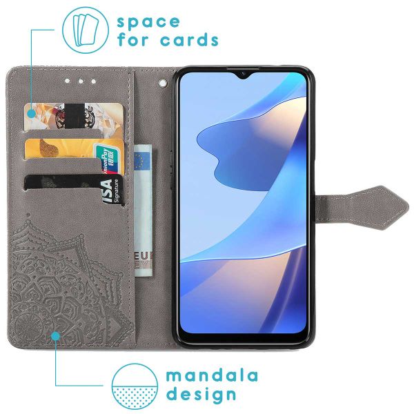 imoshion Etui de téléphone portefeuille Oppo A16(s) / A54s - Gris