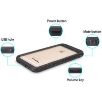 Redpepper Coque imperméable Dot Plus Apple iPhone SE (2022 / 2020) / 8 / 7 / 6(s) - Noir