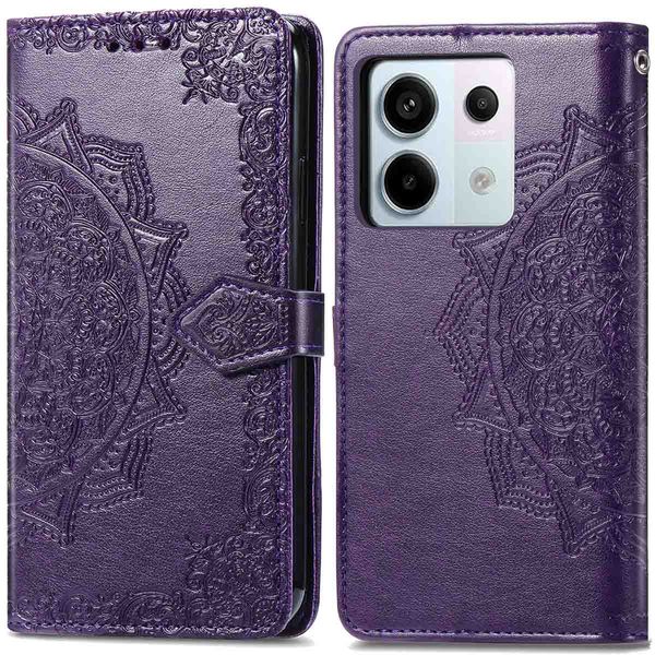 imoshion Etui de téléphone portefeuille Mandala Xiaomi Redmi Note 13 Pro (5G) / Poco X6 - Violet