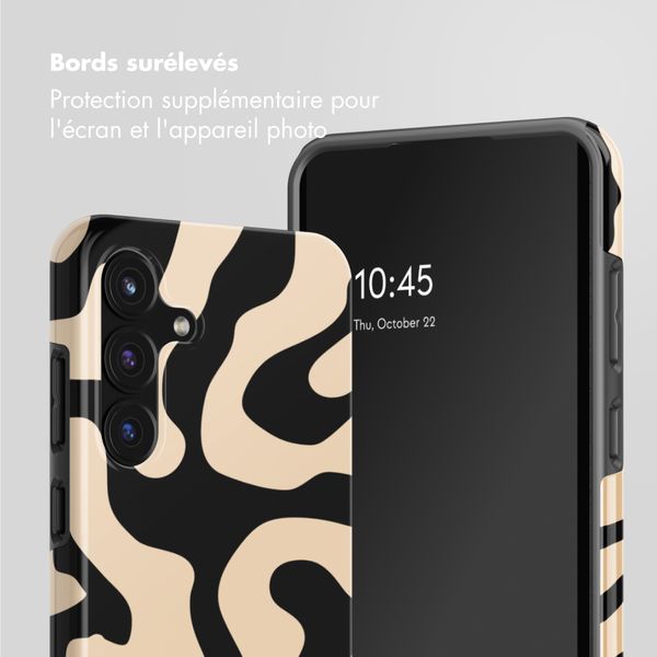 Selencia Coque arrière Vivid Samsung Galaxy S25 FE - Art Wave Black