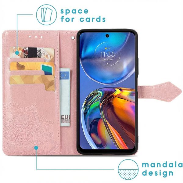 imoshion Etui de télephone Mandala Motorola Moto E32 / E32s - Rose Doré