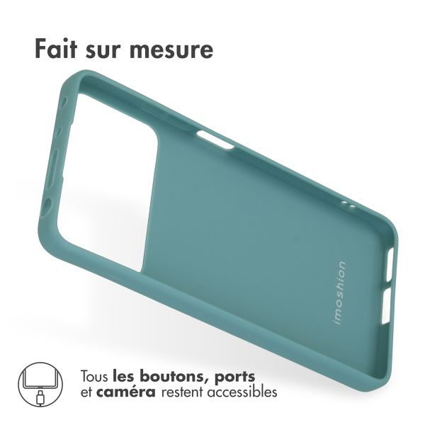 imoshion Coque Couleur Xiaomi Poco X4 Pro 5G - Vert foncé