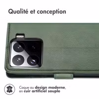 imoshion Étui de télephone portefeuille de luxe Xiaomi 15 - Vert