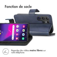 imoshion Étui de téléphone portefeuille Luxe Samsung Galaxy S24 Ultra - Bleu foncé