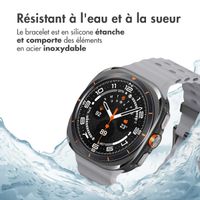 imoshion Bracelet Ocean en silicone Samsung Galaxy Watch Ultra (2024/2025) - Brown Gray