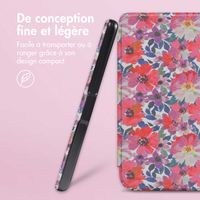 imoshion Design Slim Hard Case Sleepcover Kobo Clara Colour / BW - Flower Watercolor