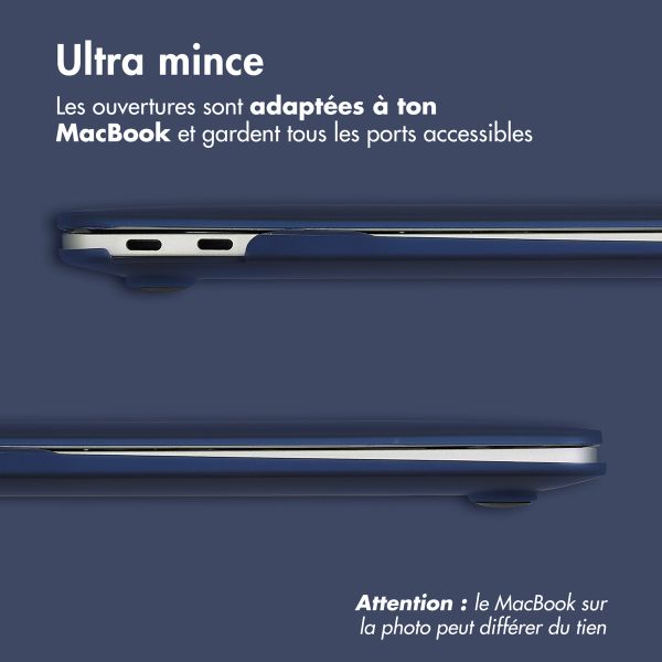 imoshion Coque Laptop pour MacBook Pro 16 pouces (2021) / Pro 16 pouces (2023) M3 chip - A2485 / A2780 / A2991 / A3186 / A3403 - Bleu foncé