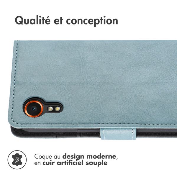 imoshion Étui de télephone portefeuille Samsung Galaxy Xcover 7 - Bleu clair