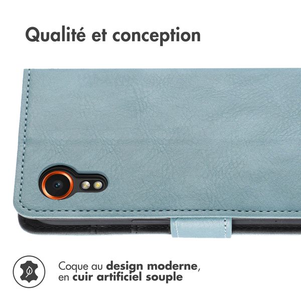 imoshion Étui de téléphone portefeuille Samsung Galaxy Xcover 7 - Bleu clair