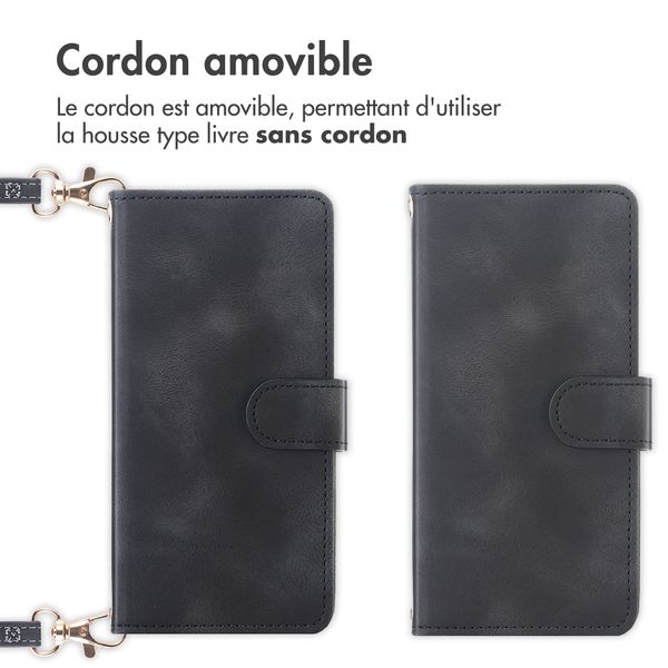 imoshion Etui de télephone portefeuille avec cordon Samsung Galaxy A37 (5G) - Noir