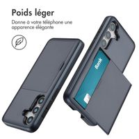 imoshion Coque arrière avec porte-cartes Samsung Galaxy S25 - Bleu foncé