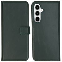 Selencia Étui portefeuille en cuir véritable Samsung Galaxy A55 - Vert