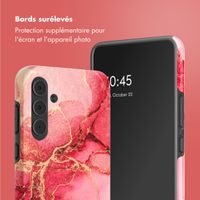 Selencia Coque arrière Vivid Samsung Galaxy A55 - Rosy Marble