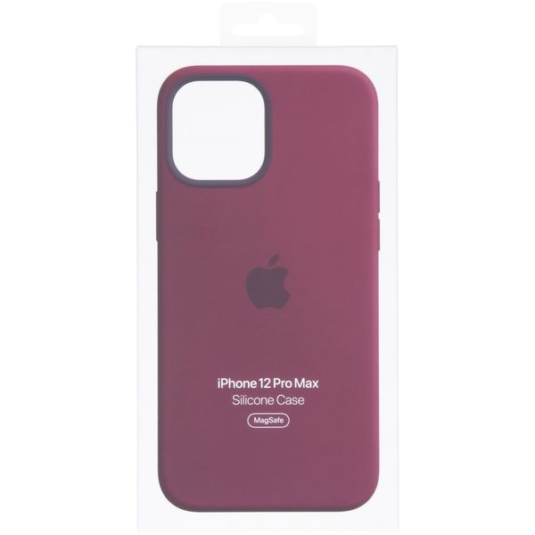 Apple Coque en silicone MagSafe Apple iPhone 12 Pro Max - Plum