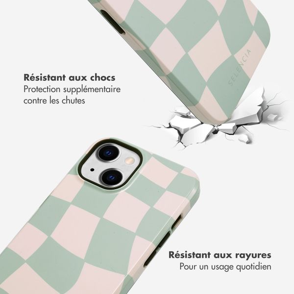 Selencia Coque arrière Vivid Tough iPhone 14 - Groovy Sage Green