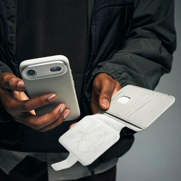 Decoded Portefeuille détachable 2 en 1 en cuir MagSafe Apple iPhone 17 Pro - Navy Shadow