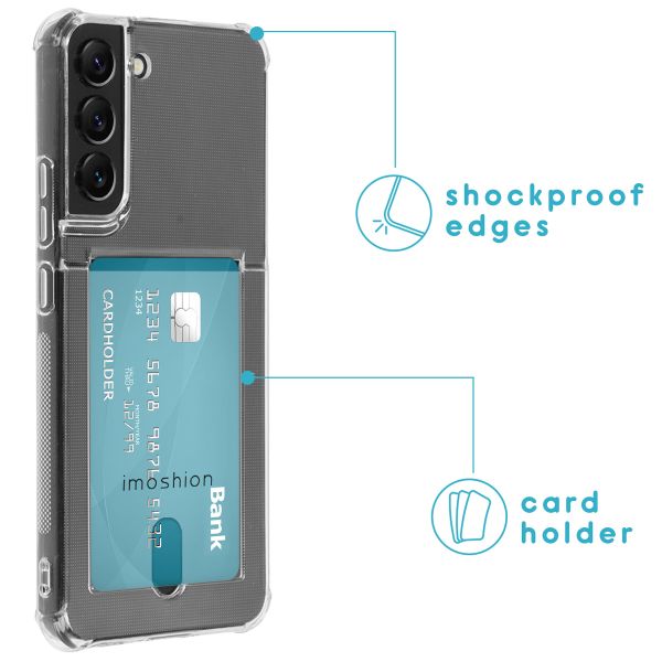 imoshion ﻿Coque silicone avec support de passe Samsung Galaxy S22 Plus - Transparent