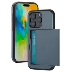 imoshion Coque arrière avec porte-cartes Apple iPhone 16 Pro - Bleu foncé