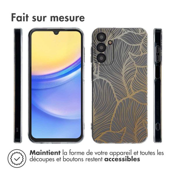 imoshion Coque Design Samsung Galaxy A15 (5G/4G) - Golden Leaves