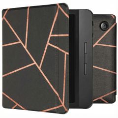 imoshion Design Slim Hard Sleepcover avec support Kobo Libra H2O - Black Graphic