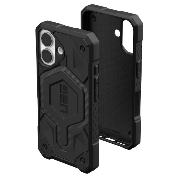 UAG Coque arrière Monarch Pro Apple iPhone 16 - Carbon Fiber