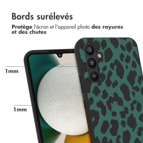 imoshion Coque Design Samsung Galaxy A34 (5G) - Léopard - Vert / Noir