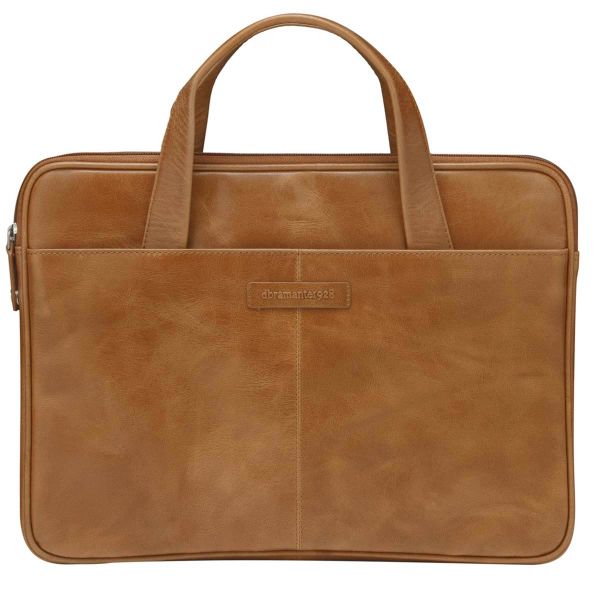 dbramante1928 Sac ordinateur 14 pouces Silkeborg - Cuir véritable - Golden Tan