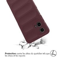 imoshion Coque arrière EasyGrip Motorola Moto G34 - Aubergine