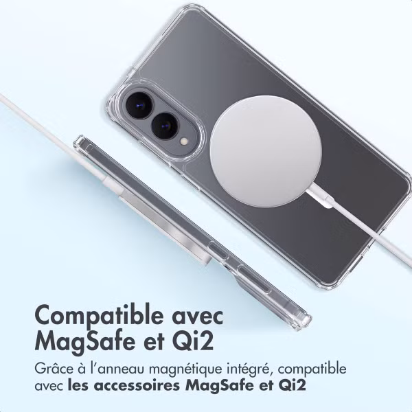Accezz Coque arrière Xtreme Impact avec MagSafe Samsung Galaxy S25 Edge - Transparent